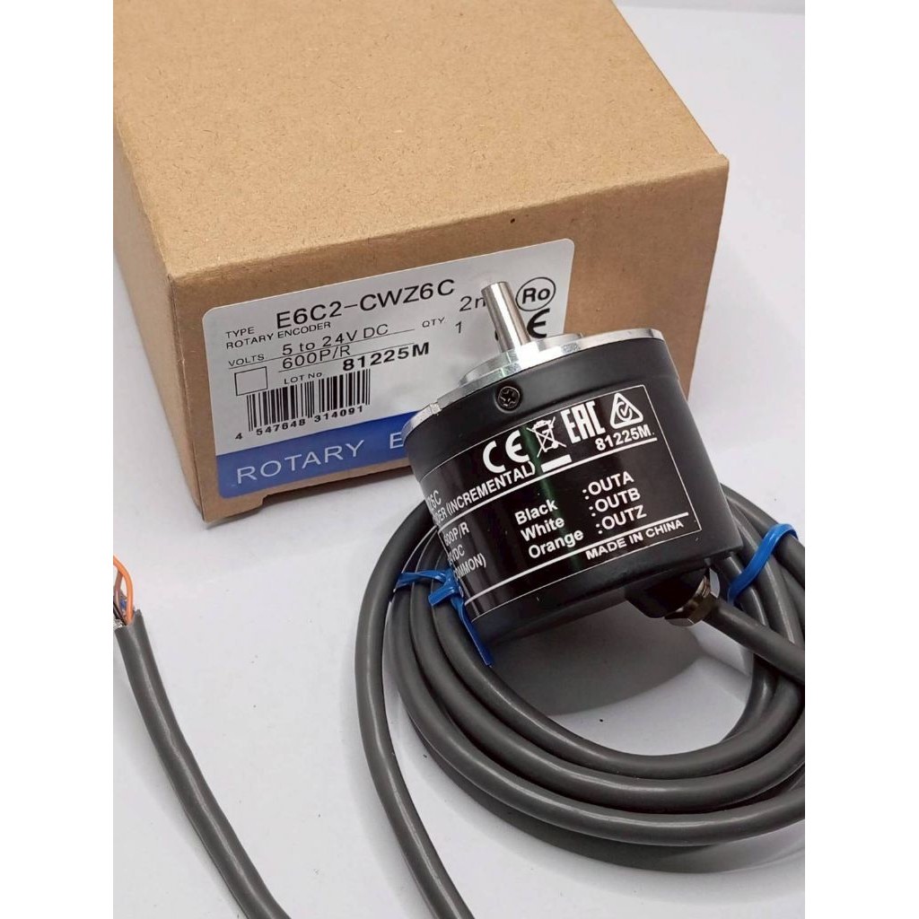 E6C2-CWZ6C 600P/Rโรตารี่เอ็นโค้ดเดอร์, รุ่น Incremental,(E6C2-CWZ6C 600P/R 2M). สินค้า จัดส่งเร็ว