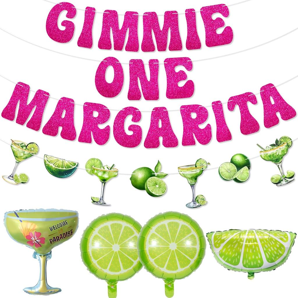 Moo Moos และ Margaritas Party ตกแต่ง: Gimmie One Margarita Bachelorette Party Theme ตกแต่งบอลลูนสําห