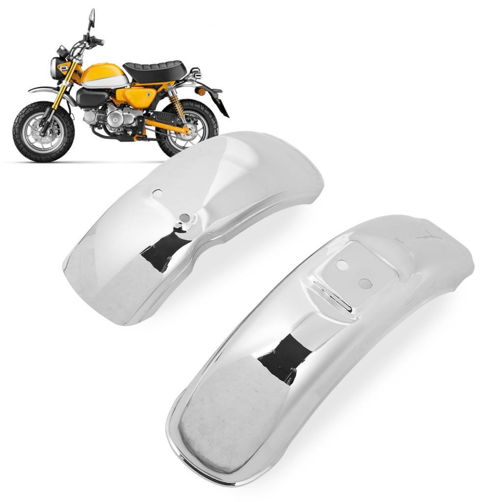 8in Chrome Mirror ป้องกัน Muddy Water Splashing Premium Iron Mudguard สําหรับลิง Gorilla Z50 Z50A Z5