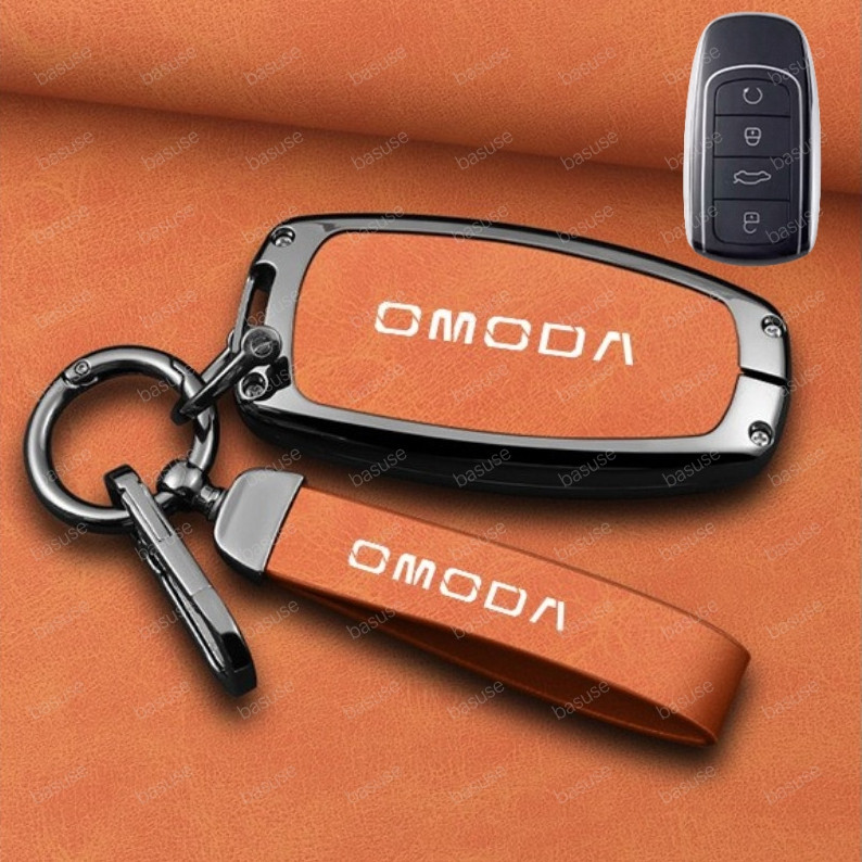 丨All- ใหม่ Chery Omoda 5 C5 Key Cover Case สังกะสีหนังรถป้องกันพวงกุญแจ OMODA6 OMODA8