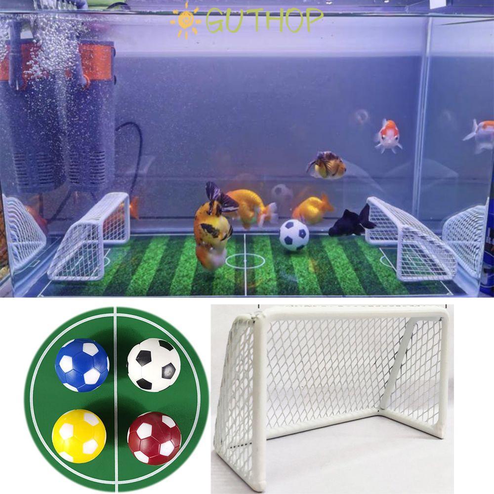 GUTHOP Football Field Aquarium Football Goal ไม่ซีดจาง Mini Table Football