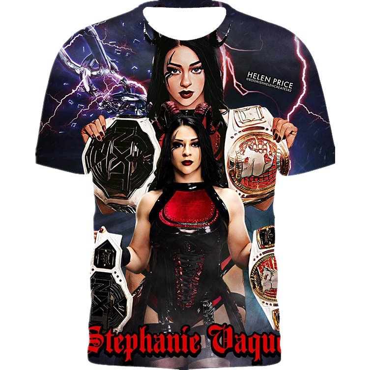 เสื้อยืดโอเวอร์ไซส์ผู้ชาย 3D Printing Stephanie Vaquer