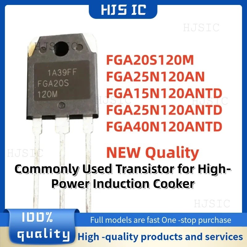 5PCS FGA20S120M FGA25N120AN FGA15N120ANTD FGA25N120ANTD FGA40N120ANTD FGA15N120 FGA25N120 TO-3P ขายส