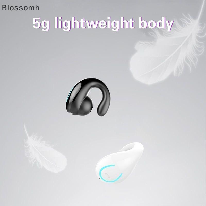 [Blossomh] หูฟังไร้สายหูฟังพร้อมไมโครโฟนแบบหนีบหูหูฟังหักอากาศ HD-Call HiFi Sport หูฟังกลางแจ้ง