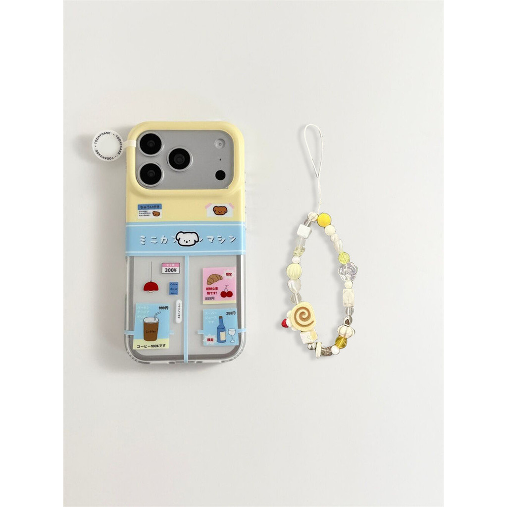 เคสโทรศัพท์ เหมาะสําหรับ iPhone 7 8 X XS XR XSMAX 11 12 13 14 15 16 17 Pro max Plus Air Puppy ร้านสะดวกซื้อ + โซ่กันกระแทกกันกระแทกกันกระแทกเคสรวมทุกอย่าง NZSE
