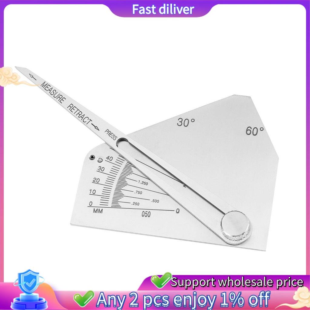 Skew-T Fillet Weld Gauge Gage Checking มุมของสมาชิกแนวตั้ง Weld -การตรวจสอบการเชื่อมด้านข้าง Obtuse