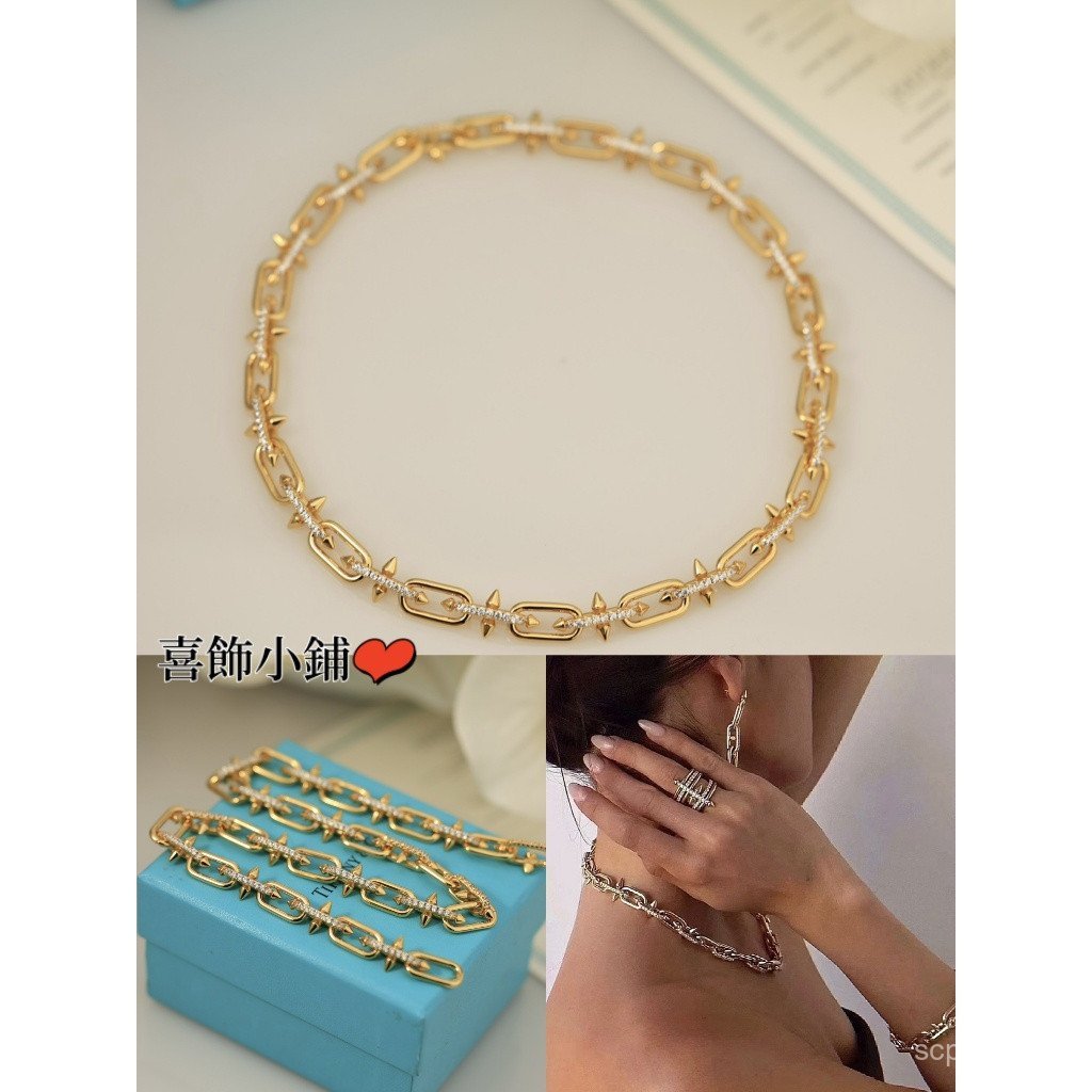 สไตล์ใหม่ Diamond-Studded Joint ยี่ห้อยอดนิยมผู้ชายผู้หญิงสร้อยคอสร้อยข้อมือ 2PB7