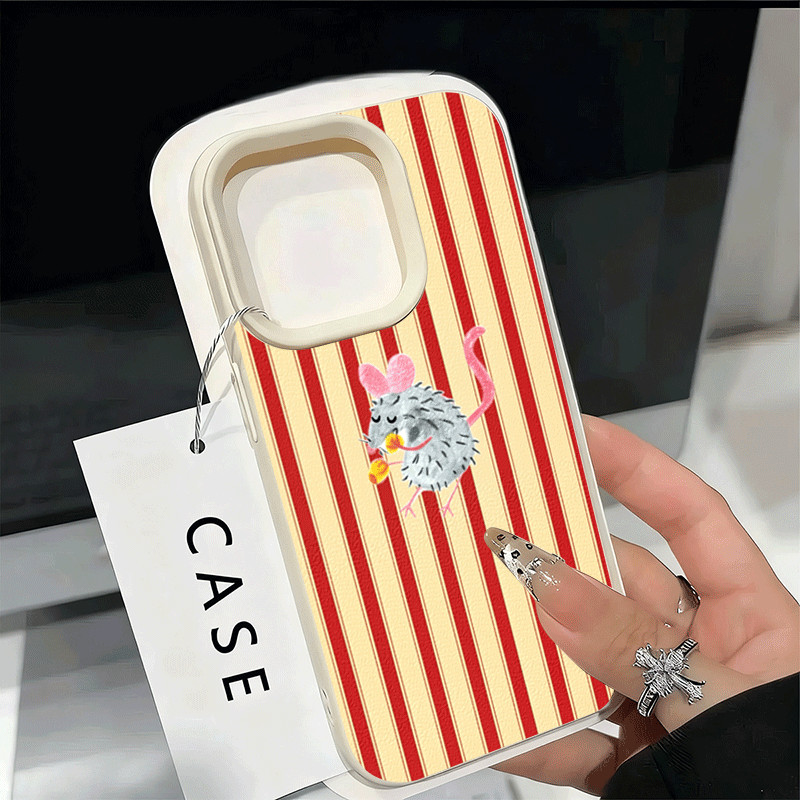 สีแดงสีเหลืองลายเมาส์น้อยรูปแบบเคสโทรศัพท์สําหรับ Xiaomi 15T Pro 14T 13T 14 13 Poco X7 X6 X5 F5 F7 Pro F6 ฝาครอบ