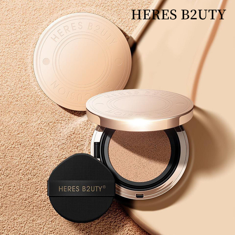 天优✨HERES B2UTY Air Cushion BB Cream Camellia Clear แต่งหน้ายาวนานกันน้ํา Sweatproof คอนซีลเลอร์ Mois