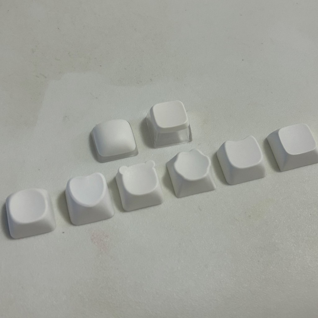 วัสดุสีขาว 1U Keycap ที่กําหนดเองคีย์บอร์ด Keycap สัตว์น่ารัก Keycap