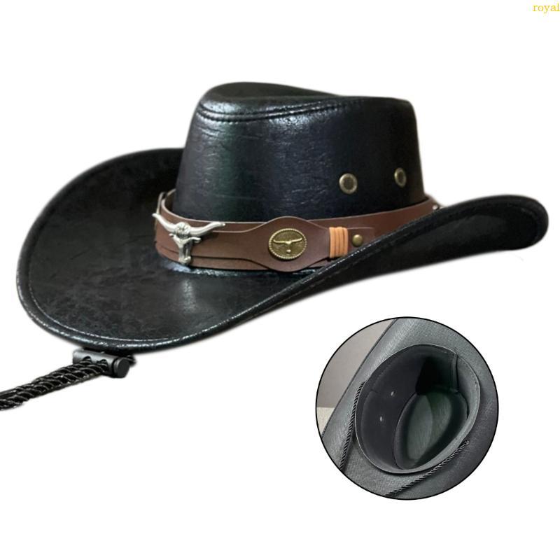 (ส่วนลดสูง)oyalking.th Shopping Traveling Supplies Western Cowboy Hat Girl Costume Cosplay Cap
