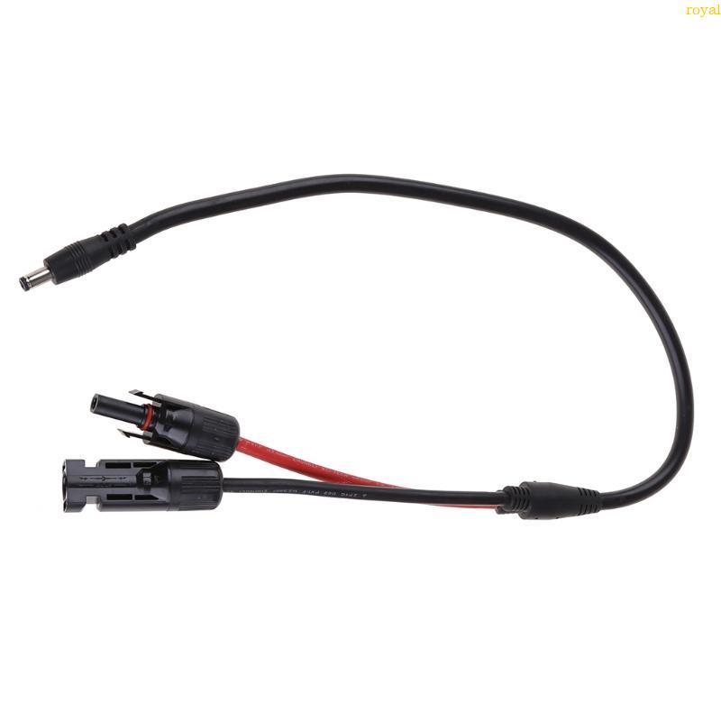 (ส่วนลดสูง)oyalking.th Solar Panel Inverter Connector Power DC5 5x2 1mm Plug Adapter Cable 0 5m 14AW