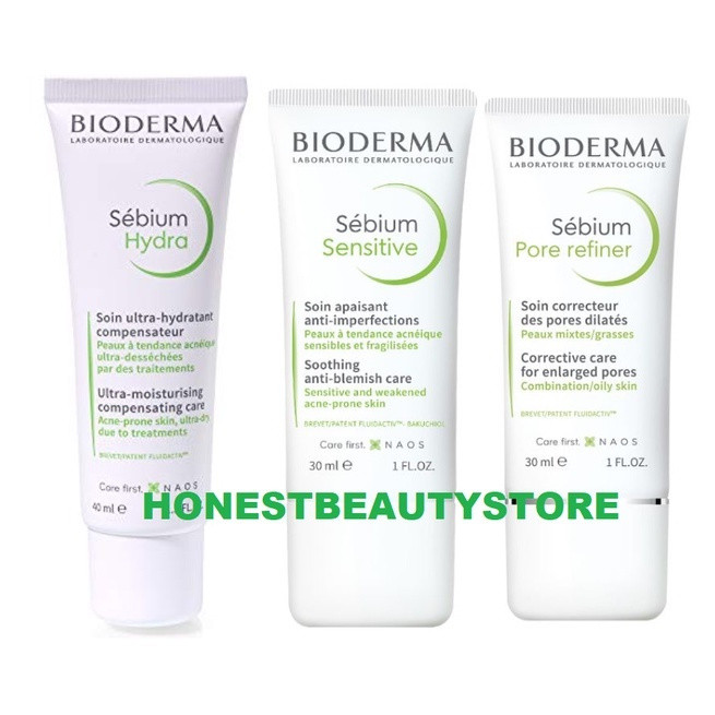 Bioderma Sebium Hydra/ Pore Refiner/ Sensitive/ Mat/ Keerato+ - Bioderma Sébium Moisturizer for Oily