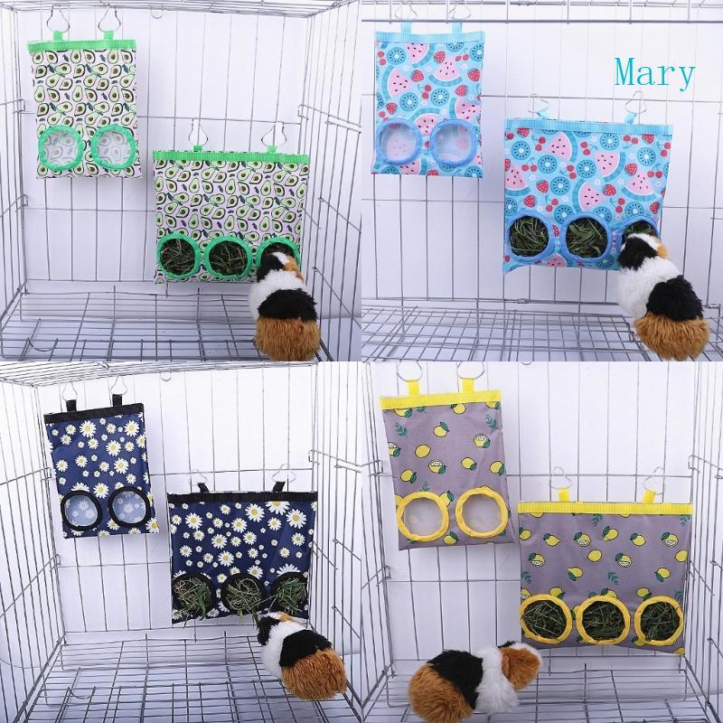 Mary Bunny Hay Feeder กระต่ายกระเป๋าให้อาหารของเล่นกรงแขวน Hay Feeder กระเป๋ากันน้ํา Hay Feeding หญ้