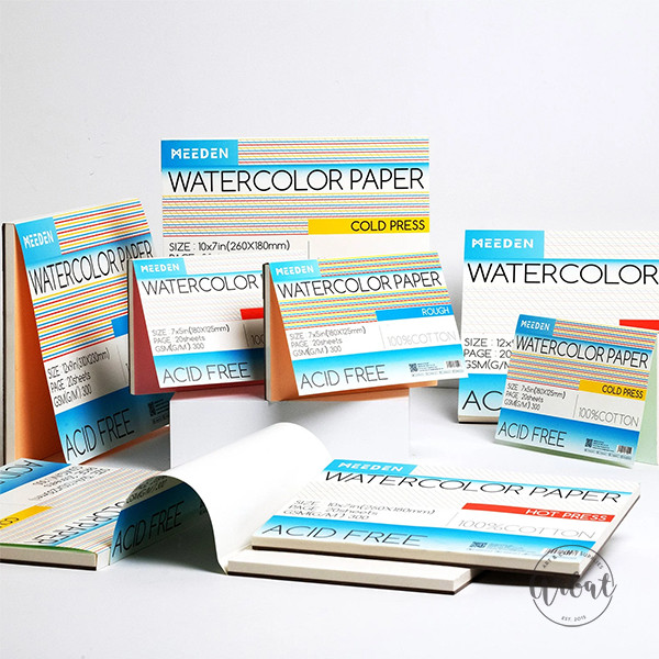 [ARBAT] หนังสือสีน้ํา Meeden 380x260mm - 300gsm
