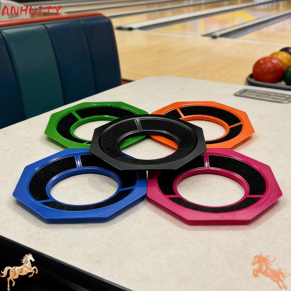ANHUITYJ Bowling Ball Holder, 2-in-1 หกเหลี่ยม Bowling Ball Siding Pad Holder, Professional Reusable