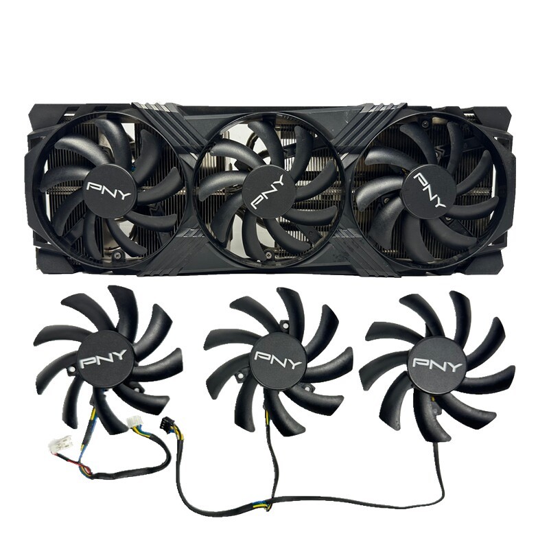 [พัดลมระบายความร้อน] PNY PNY 4070 TI S VERTO TRIPLE FAN เกมเล่นเกม หม้อน้ํากราฟิกการ์ด FAN