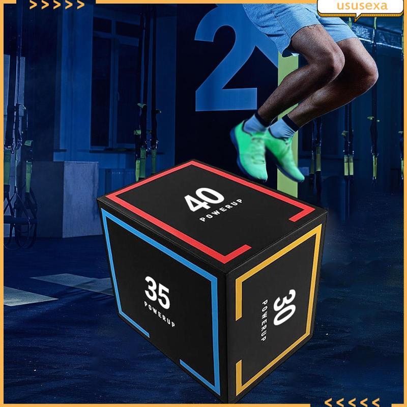 [Ususexa] การออกกําลังกาย Step Up Box Anti Slip Plyo Cotton Jumping Agility อุปกรณ์ออกกําลังกายที่บ้