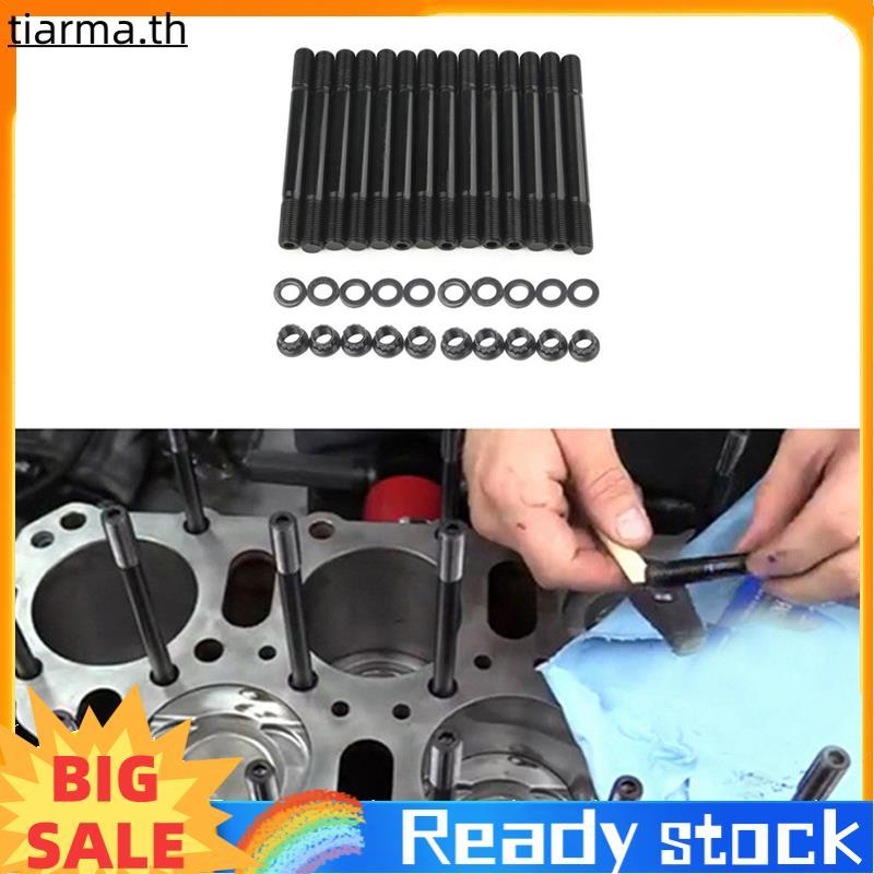 TIARMA ชุดสตั๊ดฝาสูบสําหรับ 3.0L 2JZ- 2JZ-GTE 2JZ 1993-1998 รถอุปกรณ์เสริม