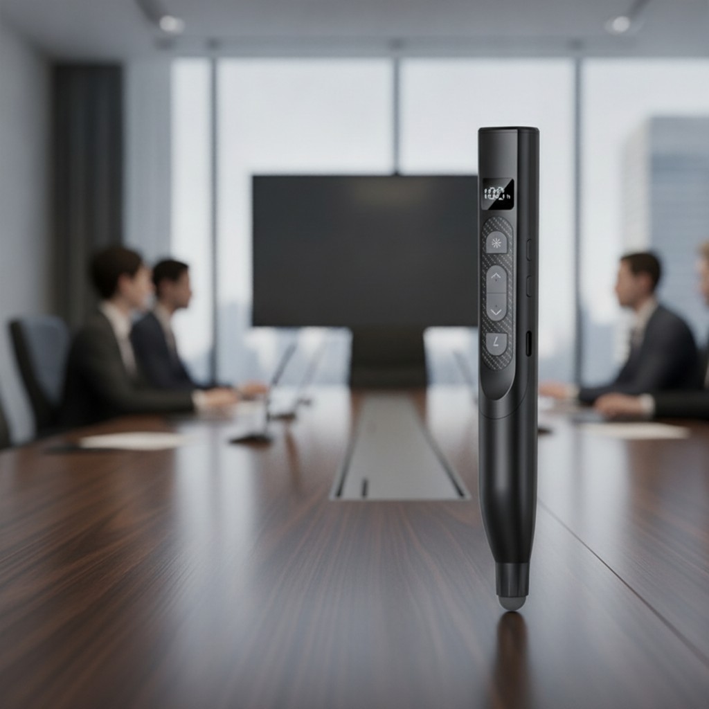 Presenter Presentation พร้อม Telescopic Pointer Slim Whiteboard Touch Pen Laser Pointer Presenter ลํ
