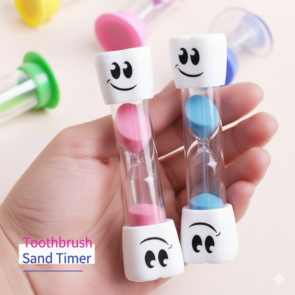 ฟันยิ้ม 2-นาทีนาฬิกาทรายแปรงสีฟันจับเวลานาฬิกาทรายเด็กน่ารักแปรงฟันนาฬิกาทรายตกแต่งบ้าน
