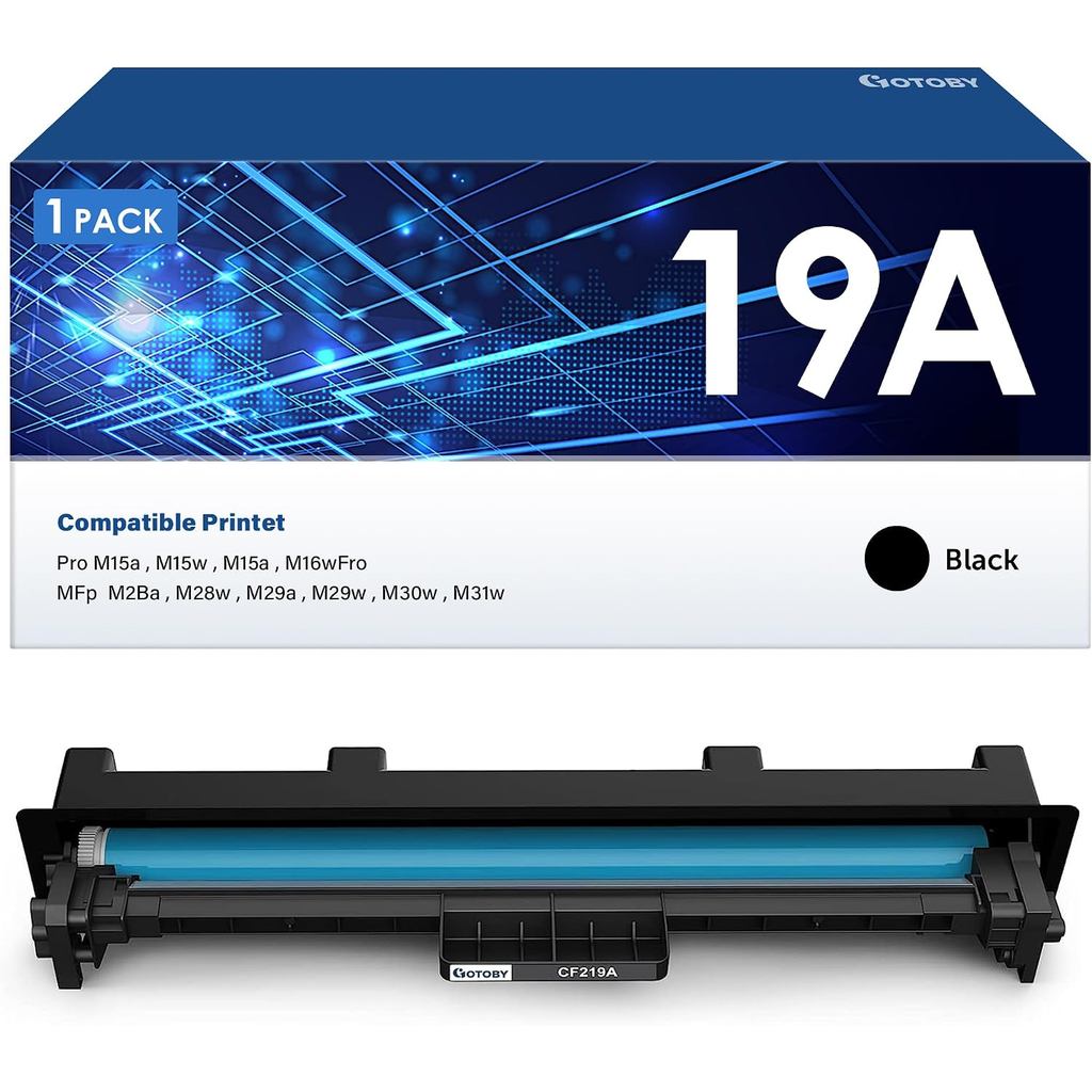 สีดํากลอง 19A CF219A ใช้งานร่วมกับกลองสําหรับ HP 19A CF219A การถ่ายภาพกลองทํางาน Pro MFP M130fw M130