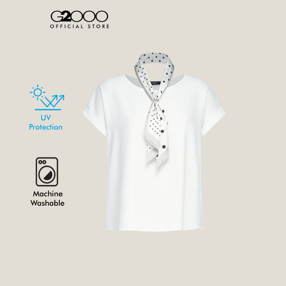 G2000 เสื้อเบลาส์แขนสั้นสำหรับผู้หญิง ทรง Regular Fit รุ่น 61241531