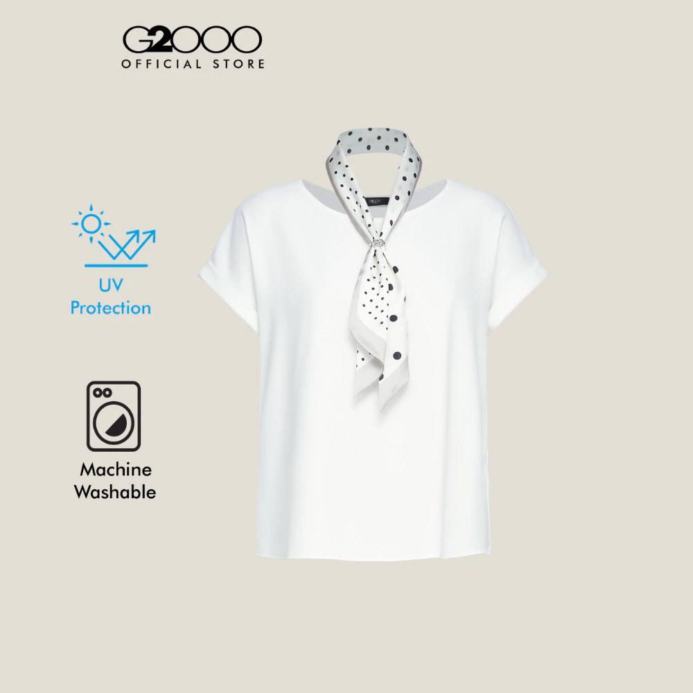 G2000 เสื้อเบลาส์แขนสั้นสำหรับผู้หญิง ทรง Regular Fit รุ่น 61241531