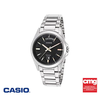 CASIO นาฬิกาข้อมือ CASIO รุ่น MTP-1370D-1A1VDF วัสดุสเตนเลสสตีล สีดำ