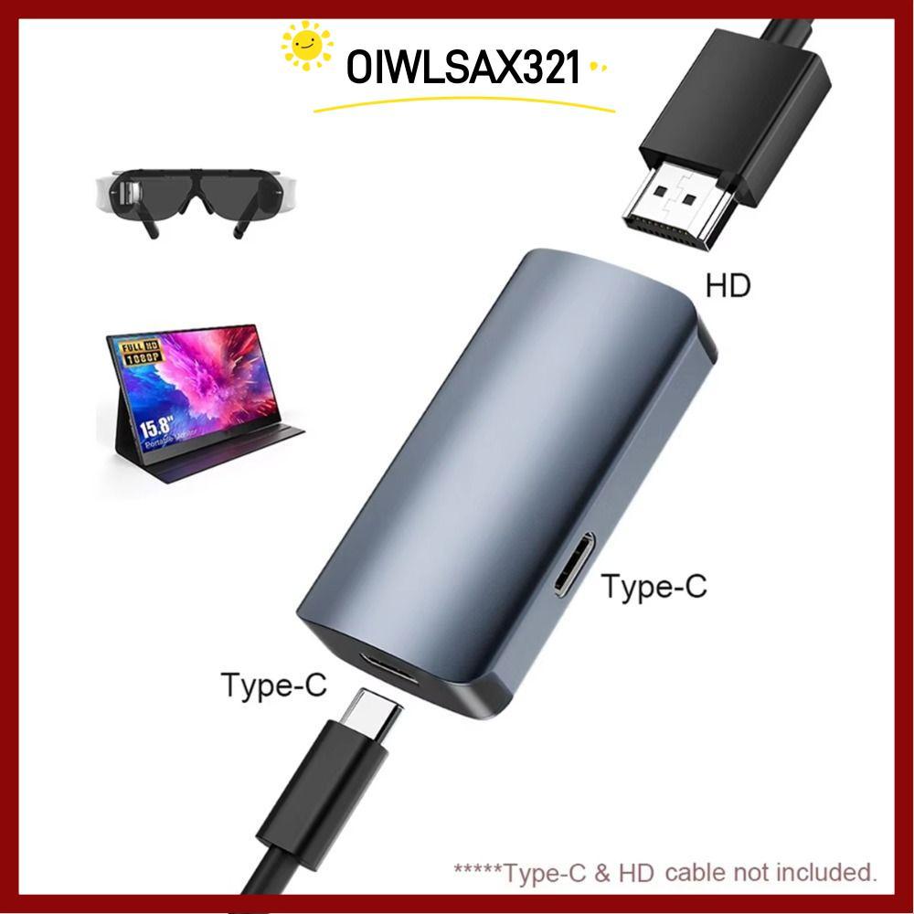 OIWLSAX321 อะแดปเตอร์ Type C, ตัวแปลง Type C สากลความเร็วสูง, แล็ปท็อปอะแดปเตอร์แปลงวิดีโอ Plug and 