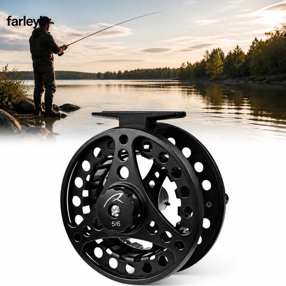 FARL Fly Reel, 5/6 WT อลูมิเนียม Fly Fishing Reel, ทนทาน 2 + 1BB แบริ่ง 85 มม. เส้นผ่านศูนย์กลางตกปล