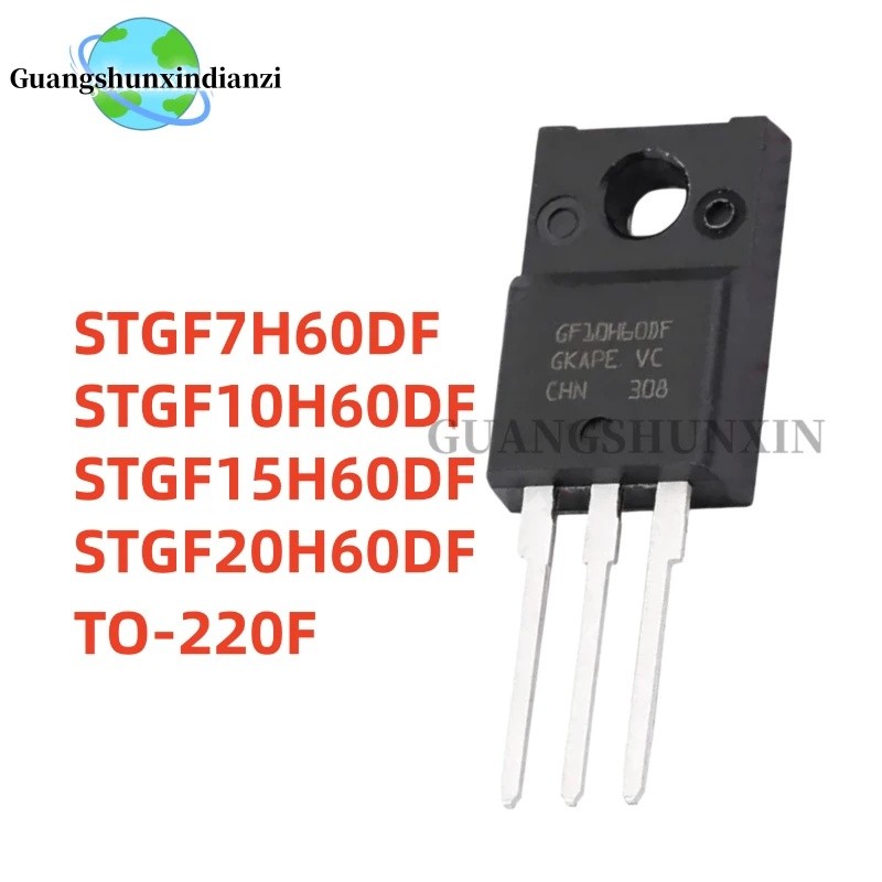 1-5PCS STGF7H60DF STGF10H60DF STGF15H60DF STGF20H60DF GF7H60DF GF10H60DF GF15H60DF GF20H60DF TO-220F