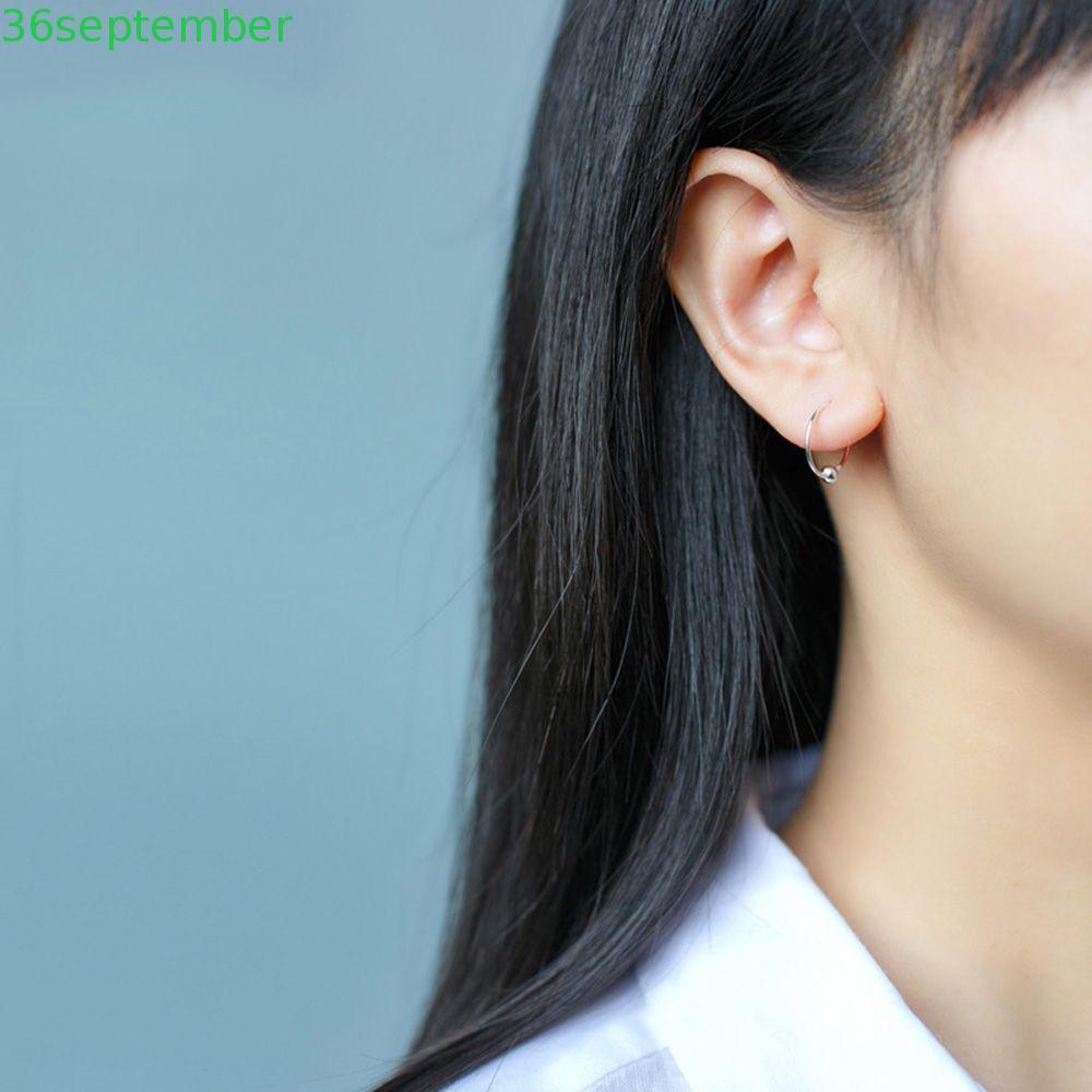 SEPTEMBER Drop ต่างหู Huggie 6/8 มม./10 มม./12 มม. Tragus Helix Tiny Minimalist เครื่องประดับ