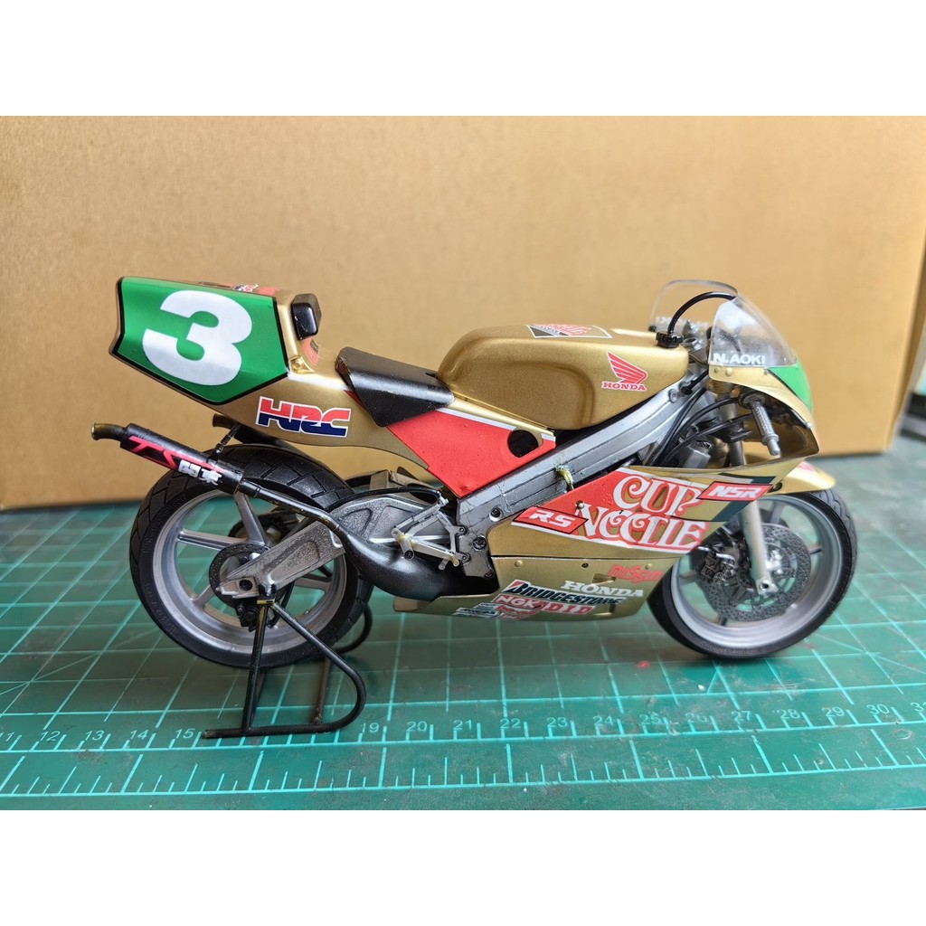 TAMIYA TAMIYA NSR250R HONDA HONDA Motorcycle Model.1/12 Scale.CUP NOODLE Nissin Ramen Coating, No. 9