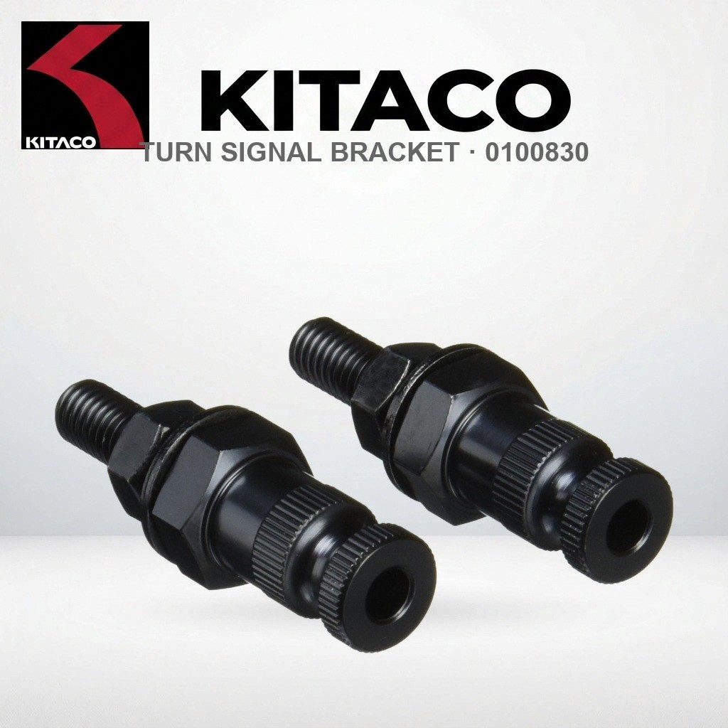 KITACO Turn Signal Stay 8mm x 30mm Black 512-0100830 | ตะเกียบไฟเลี้ยว 8 30 สีดำ 512 0100830