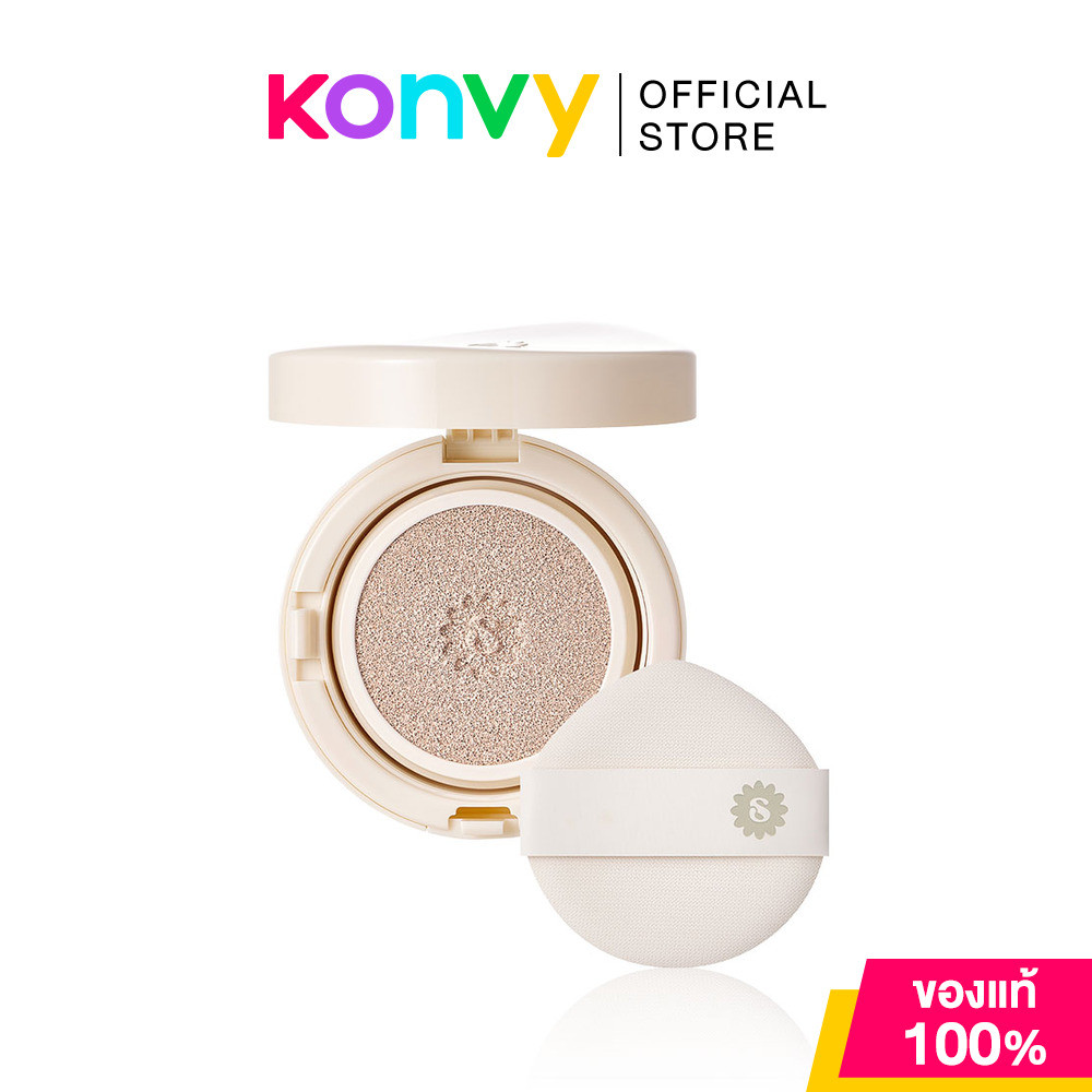 SUPERMOM Lumi Glow Cushion 15g คุชชั่นสูตรโกลว์ ซุปเปอร์มัม สำหรับคนผิวแห้ง ปกปิดระดับปานกลาง
