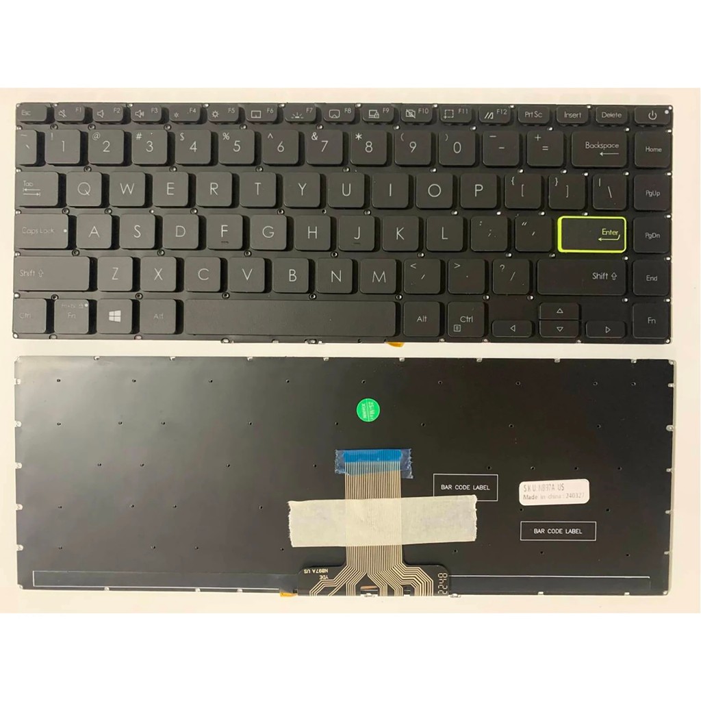 แป้นพิมพ์แล็ปท็อปสําหรับ ASUS VivoBook S14/S15 S433 S433E S433F X413FL X413E X413J X413JA X421 แป้นพ