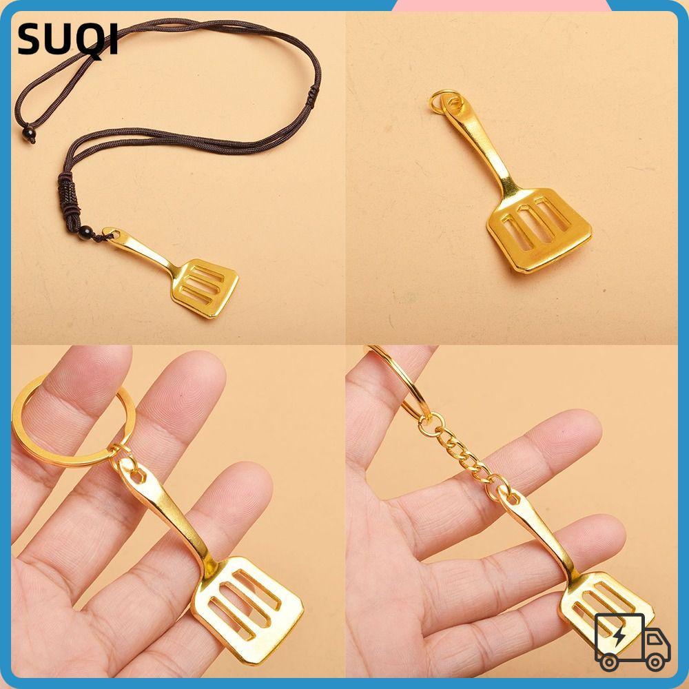 SUQI Teamfight Tactics พวงกุญแจ, LOL TFT สร้อยคอ Gold Shovel พวงกุญแจ, Mini ประณีตของขวัญวันเกิดของเ