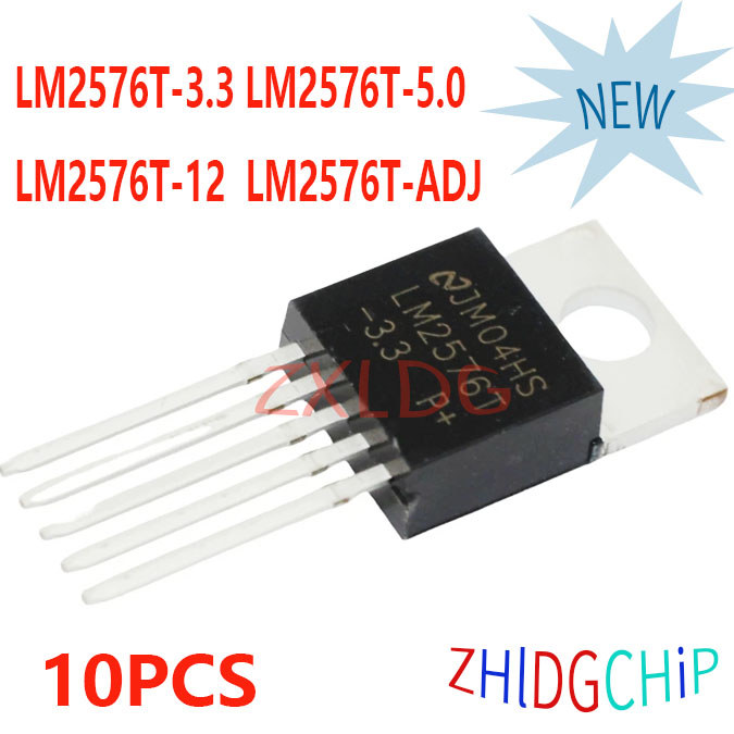10pcs ยี่ห้อใหม่ LM2576T-3.3 LM2576T-5.0 LM2576T-12 LM2576T-ADJ TO-220-5
