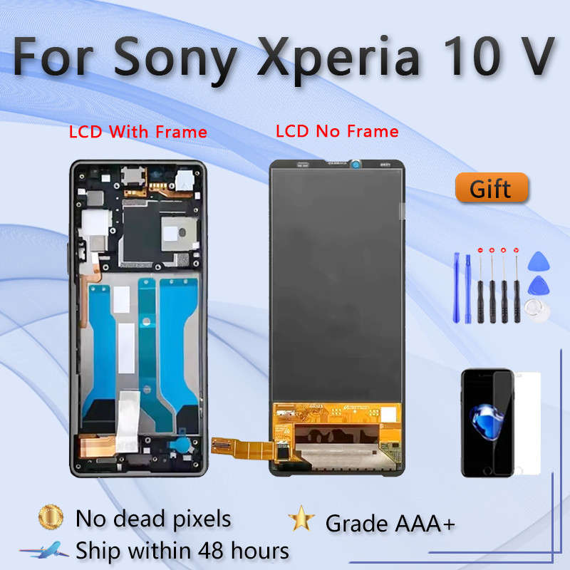 6.1 "OLED สําหรับ Sony Xperia 10 V XQDQ62/B, XQ-DQ72, XQ-DQ54 จอแสดงผล LCD Touch Scree Digitizer Ass