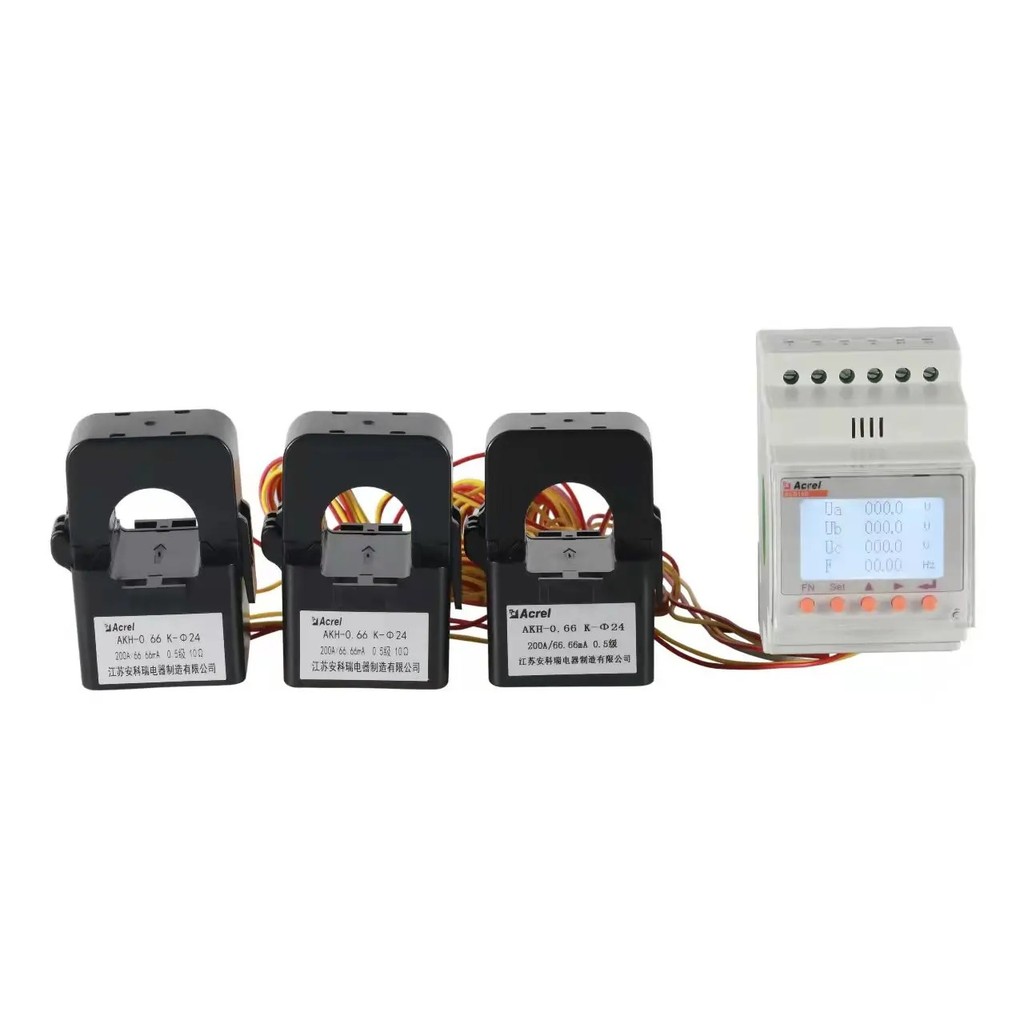 GN2G Spot สินค้าคงคลัง ACR10R-D24TE4 CT ดําเนินการต่ําเครื่องวัดแรงดันไฟฟ้าดิจิตอลไฟฟ้าสมาร์ท Kwh Me
