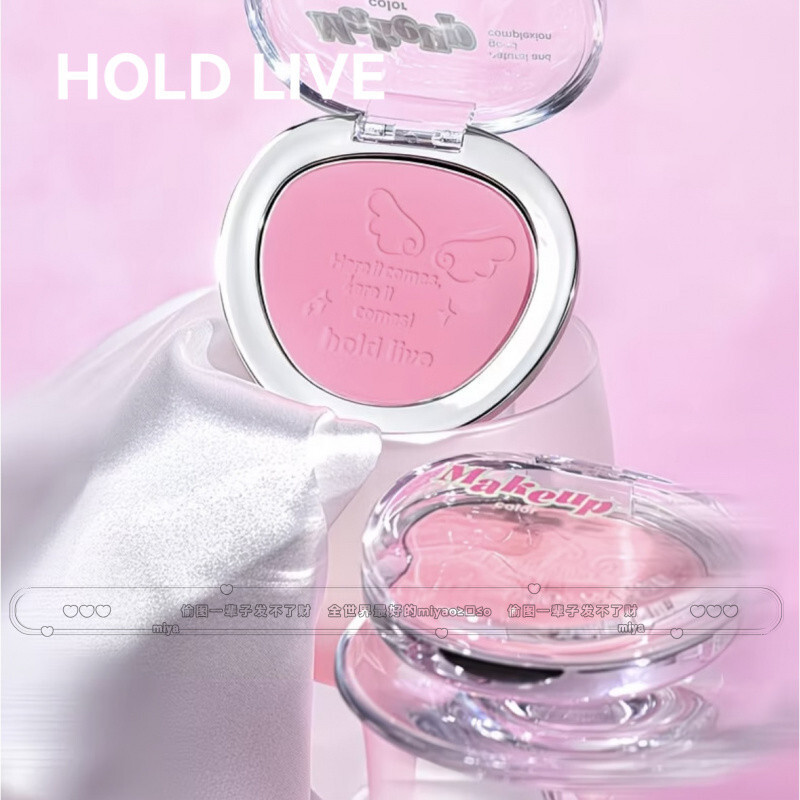 新款*HOLD LIVE Blush Soft-Focus Single-Color Blush Palette Highlighting