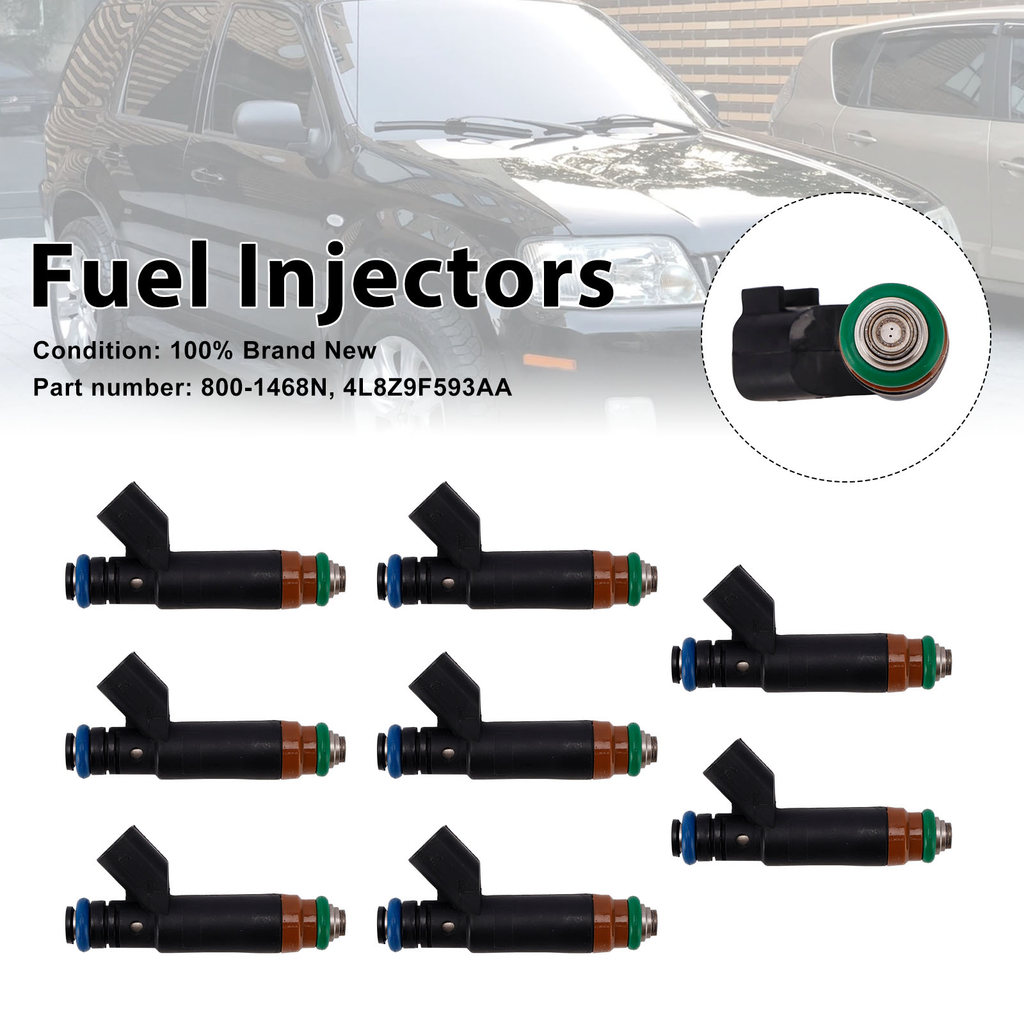 8PC 800-1468N หัวฉีดน้ํามันเชื้อเพลิง 4L8Z9F593AA สําหรับ Mercury Mariner Ford Explorer