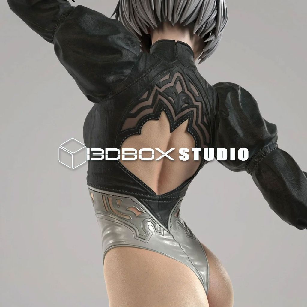 NIER AUTOMATA 2B รุ่น Dual-Body High-Precision รูปสีขาวรุ่น 1/6 ขนาดใหญ่ 39 ซม.สูง