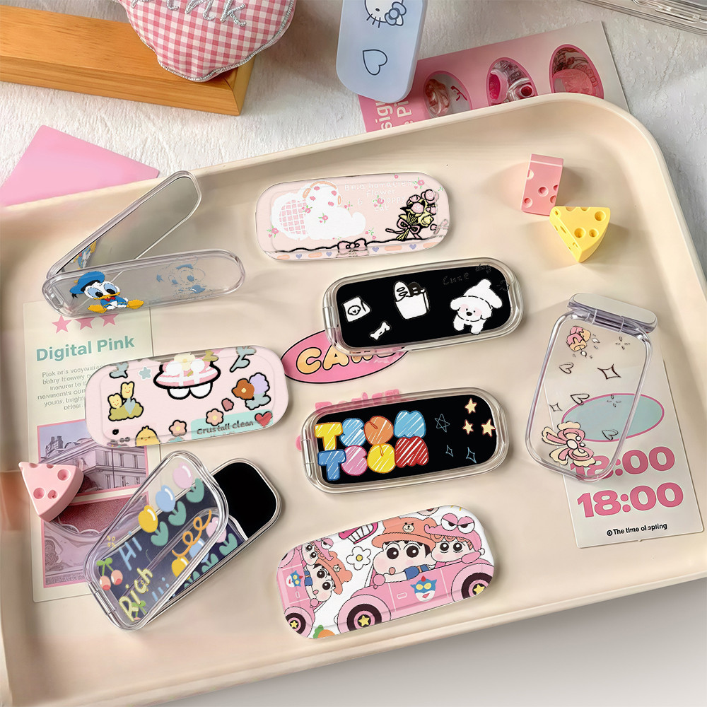 ขาตั้งติดเคสมือถือ พร้อมกระจกแข็ง แมวหมาหมี หัวใจดอกไม้ ดาวขนม ติดตั้งง่ายสะดวกวางเครื่อง ใช้กับเคสโทรศัพท์ได้ CODที่ไทย