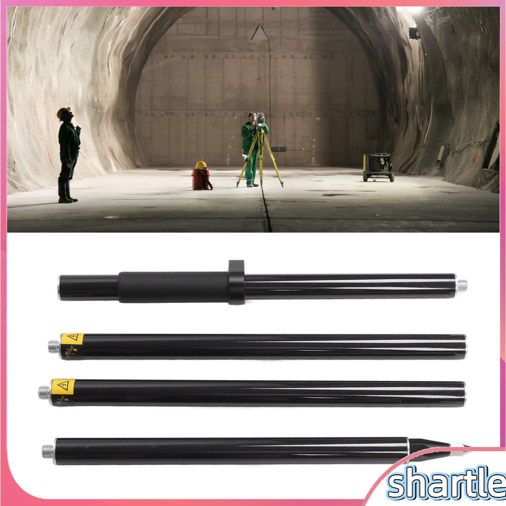 Shartle-th Sharple-th การสำรวจ Prism Pole Mount 2 เมตร 4 ส่วน Survey RTK คาร์บอนไฟเบอร์ระดับ 0 มม. ค