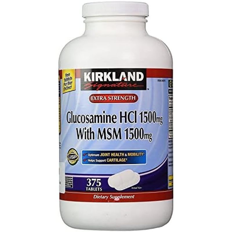 Kirkland Signature Glucosamine With M, 375 เม็ด