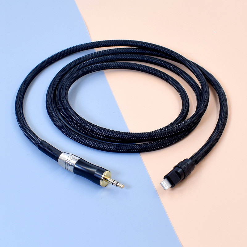 เหมาะสําหรับ iPhone LIghtning Android type-c ถึง 3.5 สายโคแอกเชียลการเชื่อมต่อดิจิตอล Chord Hugo2 mo