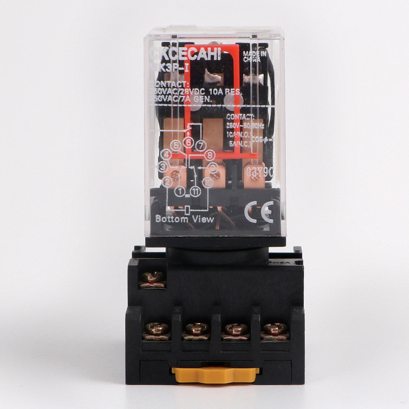 รีเลย์ MK3P-I รีเลย์แม่เหล็กไฟฟ้า รีเลย์ระดับกลาง MK3P ควบคุมไฟฟ้าอัตโนมัติ เปิดปกติ