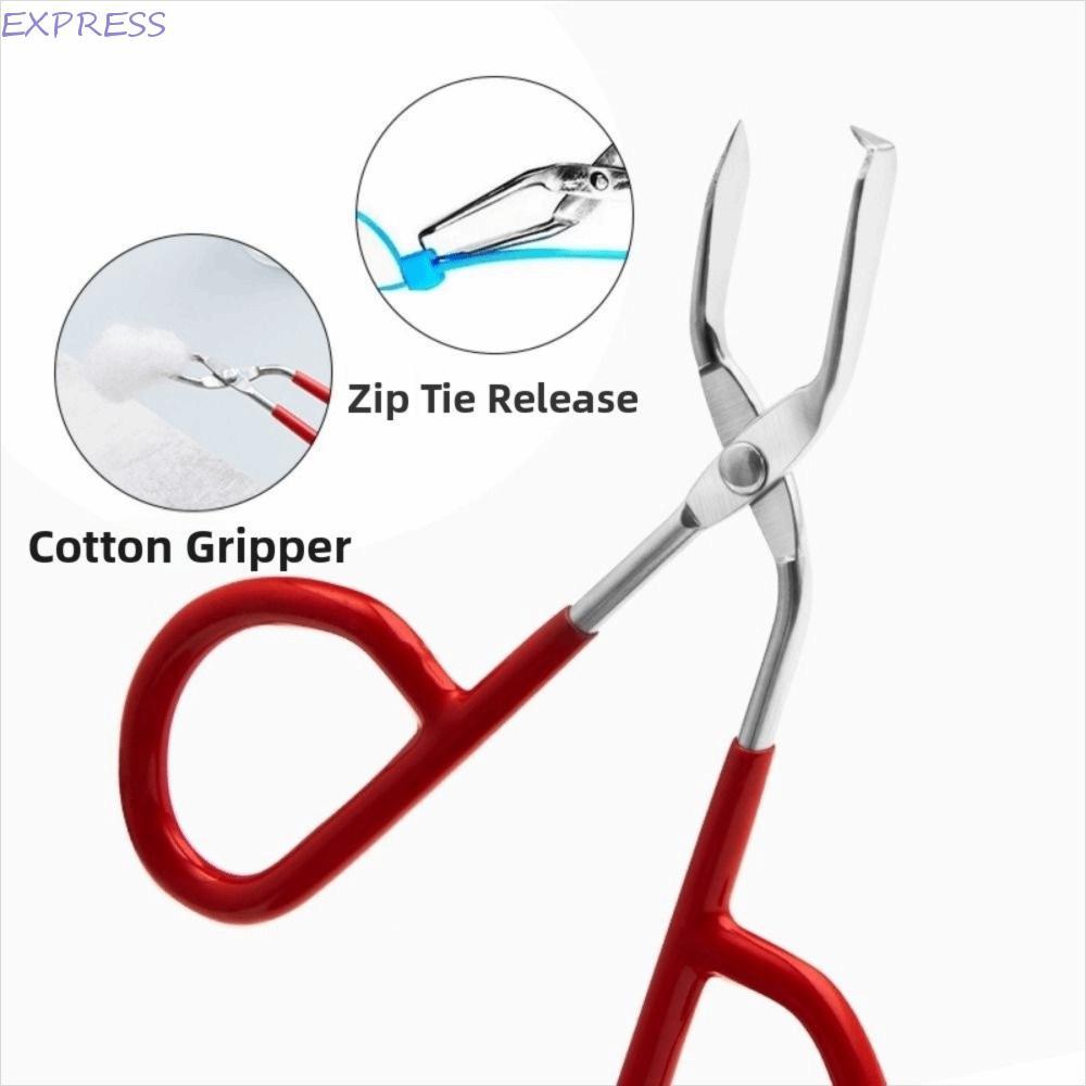 เครื่องเปิดสาย EXPRESS, สแตนเลสซิลิโคนจับซิป Tie Remover, Zip Tie เครื่องมือนํากลับมาใช้ใหม่ Bent Ti
